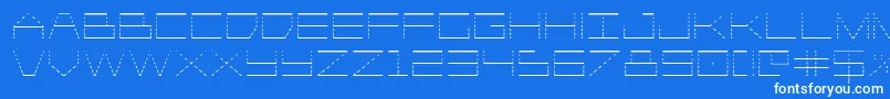 Player1upgrad Font – White Fonts on Blue Background