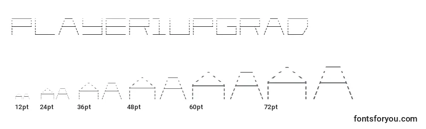 Размеры шрифта Player1upgrad