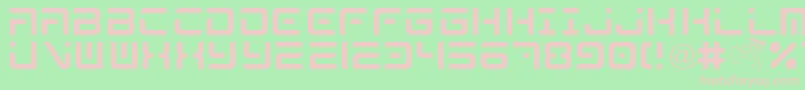 MegaByShkdezign Font – Pink Fonts on Green Background