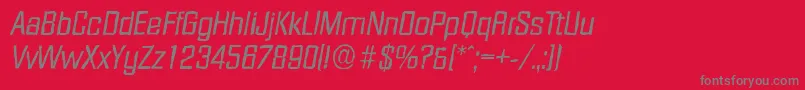 DiamanteantiqueItalic Font – Gray Fonts on Red Background