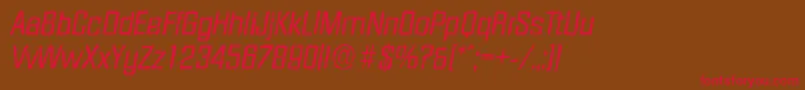 DiamanteantiqueItalic Font – Red Fonts on Brown Background