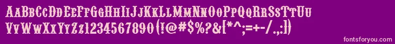 Pointedlymad Font – Pink Fonts on Purple Background