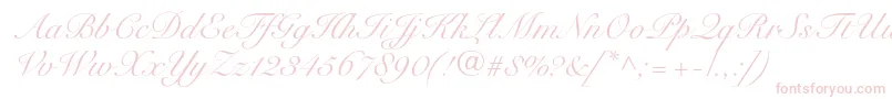 More about SnellroundhandltstdScr Font SnellroundhandltstdScr Font – Pink Fonts on White Background
