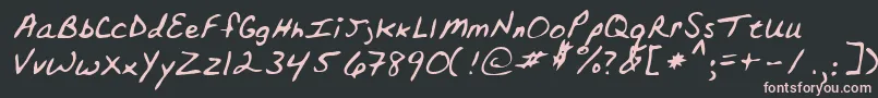TopperRegular Font – Pink Fonts on Black Background