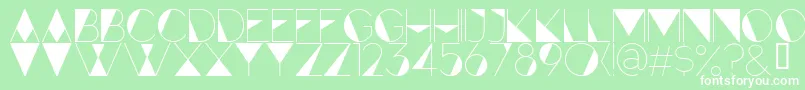 ForteFill Font – White Fonts on Green Background