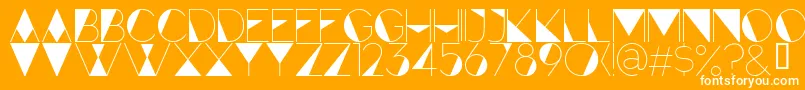 ForteFill Font – White Fonts on Orange Background