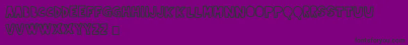 Indernikgold Font – Black Fonts on Purple Background