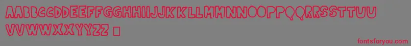 Indernikgold Font – Red Fonts on Gray Background