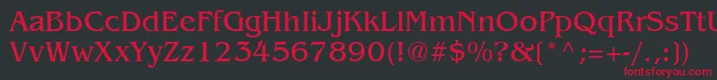 AgbengalyNormal Font – Red Fonts on Black Background
