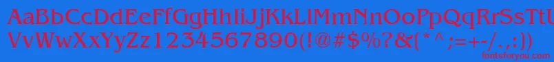 AgbengalyNormal Font – Red Fonts on Blue Background