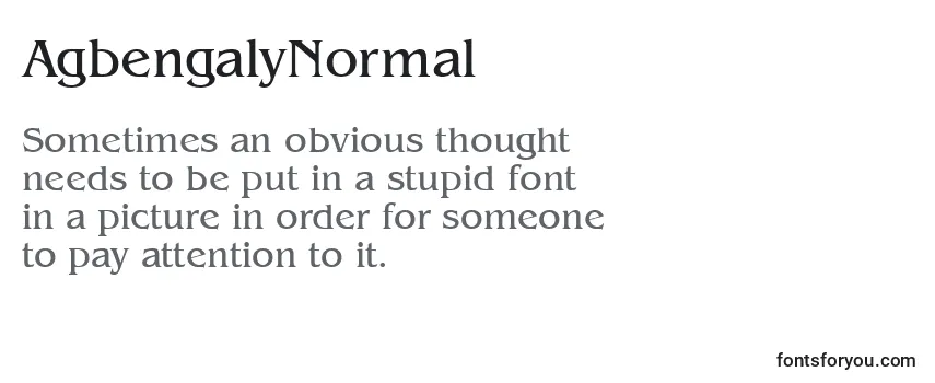 AgbengalyNormal Font