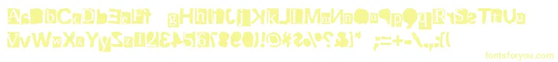 ScriptSerifRiptrash Font – Yellow Fonts on White Background