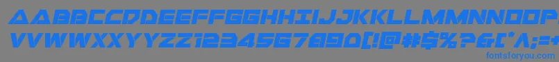Weitere Informationen zur Libertyislandexpandital-Schriftart Libertyislandexpandital-Schriftart – Blaue Schriften auf grauem Hintergrund