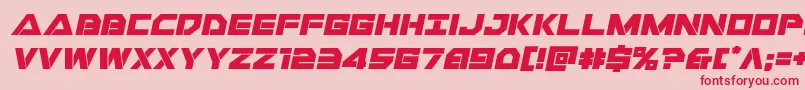 Libertyislandexpandital Font – Red Fonts on Pink Background