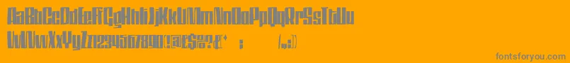 Dsthompson Font – Gray Fonts on Orange Background