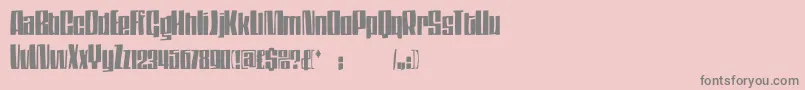 Dsthompson Font – Gray Fonts on Pink Background