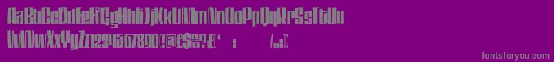 Dsthompson Font – Gray Fonts on Purple Background