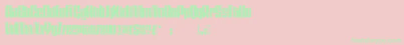 Dsthompson Font – Green Fonts on Pink Background