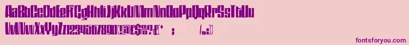 Dsthompson Font – Purple Fonts on Pink Background
