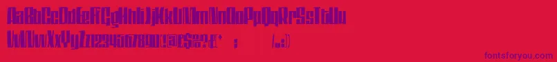 fuente Dsthompson – Fuentes Moradas Sobre Fondo Rojo