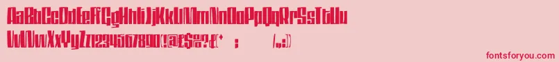 Dsthompson Font – Red Fonts on Pink Background