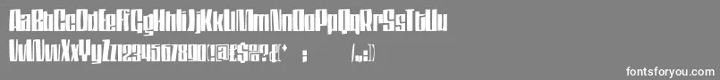 Dsthompson Font – White Fonts on Gray Background