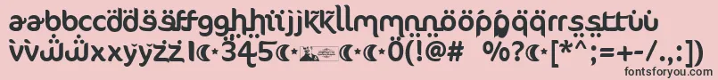 FtfAhlanVeArabezFree Font – Black Fonts on Pink Background