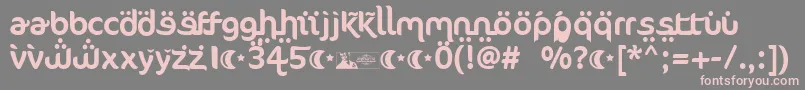 FtfAhlanVeArabezFree Font – Pink Fonts on Gray Background