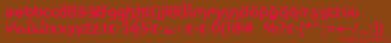 FtfAhlanVeArabezFree Font – Red Fonts on Brown Background