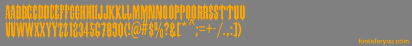 Шрифт Ironwoodstd – оранжевые шрифты на сером фоне
