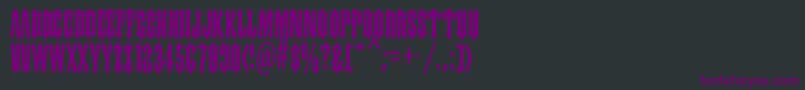 Ironwoodstd Font – Purple Fonts on Black Background