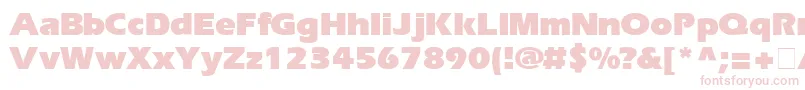 EriBlack Font – Pink Fonts on White Background