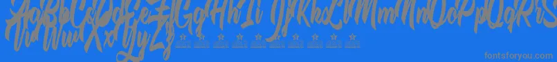 Подробнее о шрифте TheQuickFoxPersonalUse Шрифт TheQuickFoxPersonalUse – серые шрифты на синем фоне