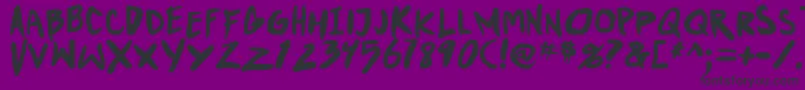 PunkboyTbsBold Font – Black Fonts on Purple Background