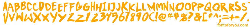 PunkboyTbsBold Font – Orange Fonts on White Background