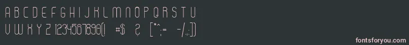 フォントStromlinieSlightWebfont – 黒い背景にピンクのフォント
