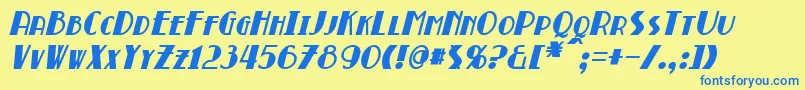 Подробнее о шрифте BroadmoorBoldItalic Шрифт BroadmoorBoldItalic – синие шрифты на жёлтом фоне
