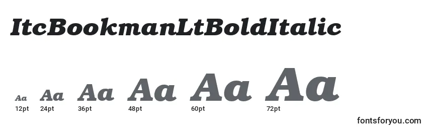 ItcBookmanLtBoldItalic Font Sizes