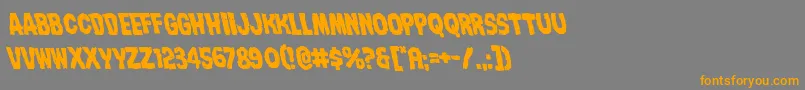 Nightmarealleyleft Font – Orange Fonts on Gray Background