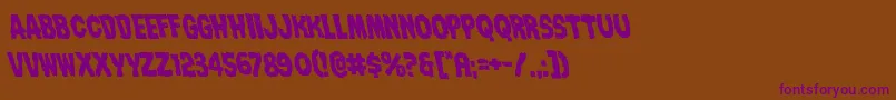 Nightmarealleyleft Font – Purple Fonts on Brown Background