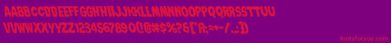 Nightmarealleyleft Font – Red Fonts on Purple Background