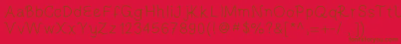 Leparisien Font – Brown Fonts on Red Background