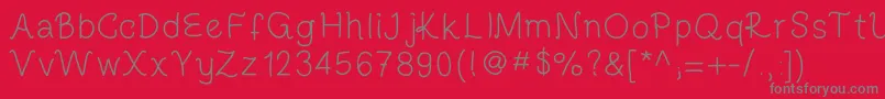 Leparisien Font – Gray Fonts on Red Background