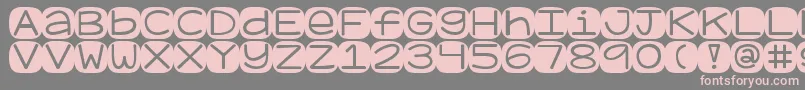 Kggeronimoblocks Font – Pink Fonts on Gray Background
