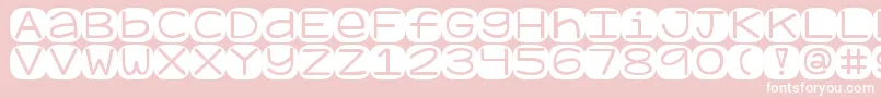 Kggeronimoblocks Font – White Fonts on Pink Background