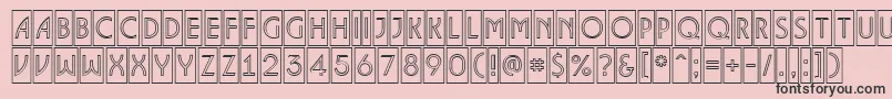 ALancetcmotl Font – Black Fonts on Pink Background