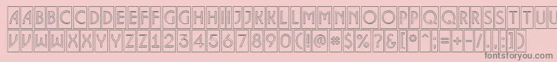 ALancetcmotl Font – Gray Fonts on Pink Background