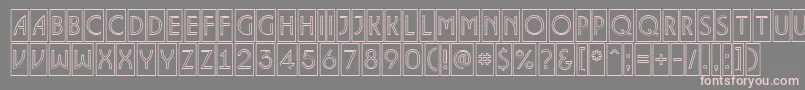 ALancetcmotl Font – Pink Fonts on Gray Background