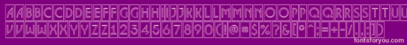 ALancetcmotl Font – Pink Fonts on Purple Background