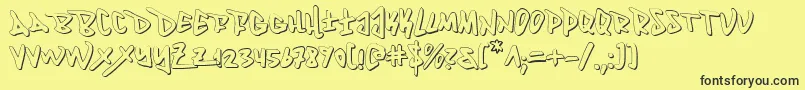 Fantom ffy Font – Black Fonts on Yellow Background